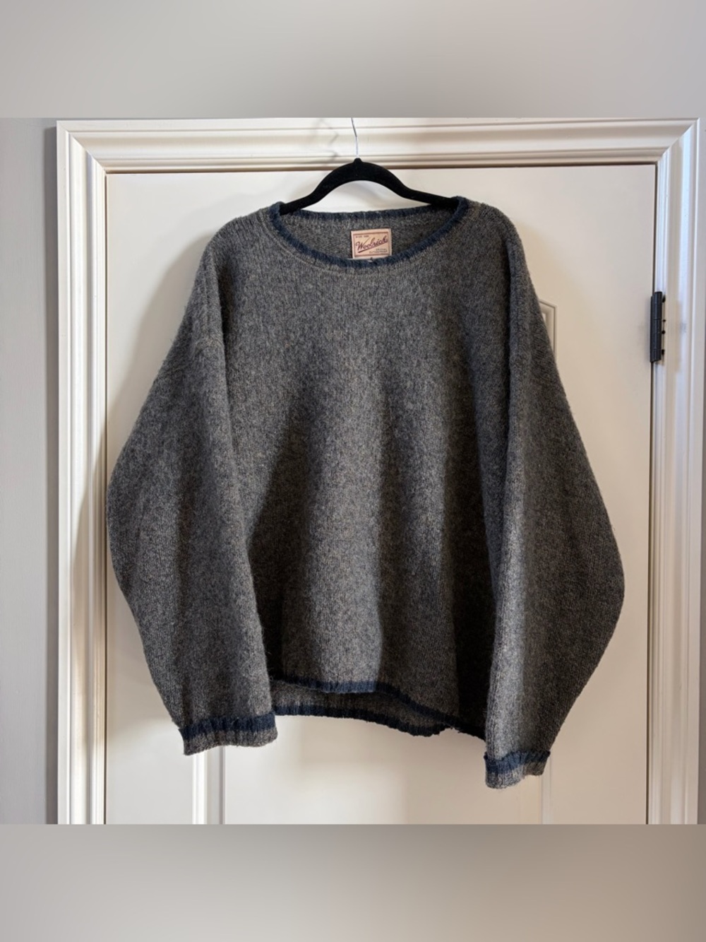 Vintage 1990s Woolrich Heathered Charcoal Knit Crewneck XL